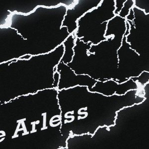 Concert Outfit Bold Lightning Graphic Vest