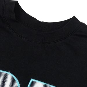 Concert Outfit Bold Zebra Print Graphic T-Shirt