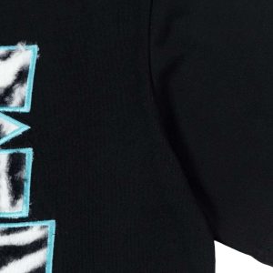 Concert Outfit Bold Zebra Print Graphic T-Shirt