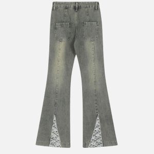 Concert Outfit Bow Butterfly Washed Jeans