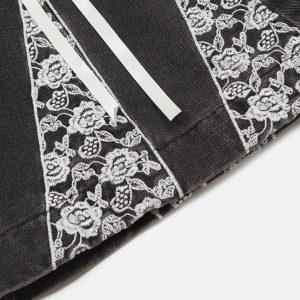 Concert Outfit Bow Butterfly Washed Jeans