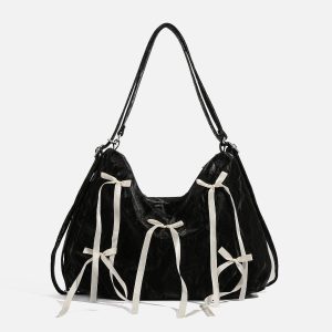 Concert Outfit Bow Decoration Tote Bag