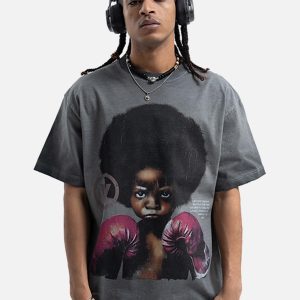 Concert Outfit Boxing Boy Graphic T-Shirt
