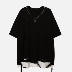 Concert Outfit Broken Chain Decoration Tee
