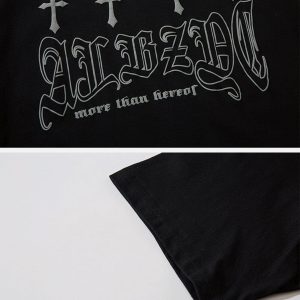 Concert Outfit Broken Hole Fake Two Pieces Tee