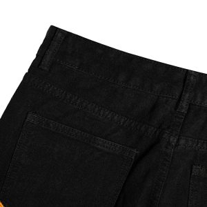 Concert Outfit Burning Text Embroidered Letters Jeans