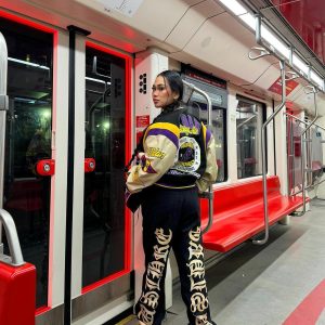 Concert Outfit Burning Text Embroidered Letters Jeans