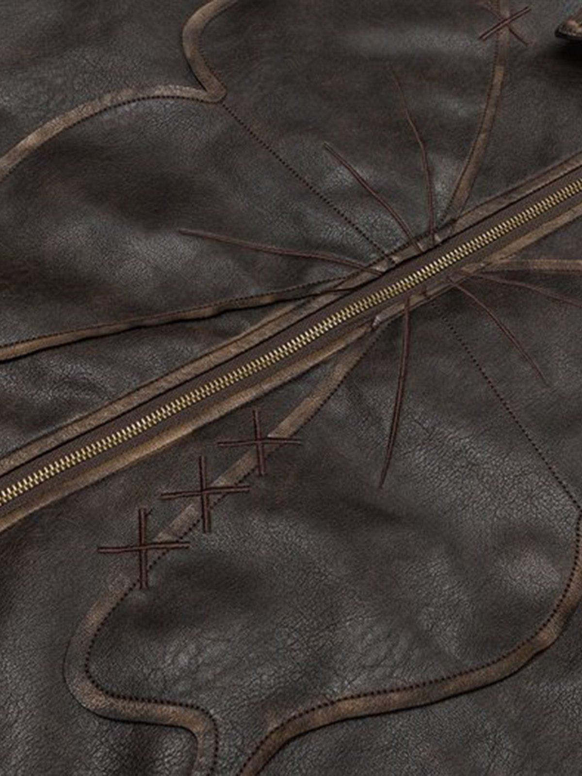 Concert Outfit Butterfly Faux Leather Jacket Concert Outfit Butterfly Faux Leather Jacket