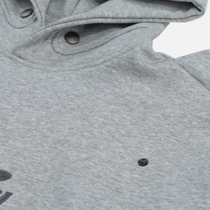 Concert Outfit Button Deconstructive Hoodie