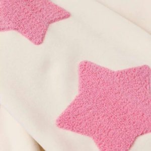 Concert Outfit Buttoned Star Embroidered Baseball Jacket