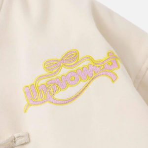 Concert Outfit Buttoned Star Embroidered Baseball Jacket