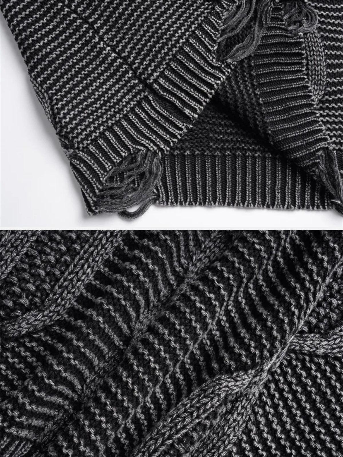 Concert Outfit Cable Knit Ripped Sweater Concert Outfit Cable Knit Ripped Sweater