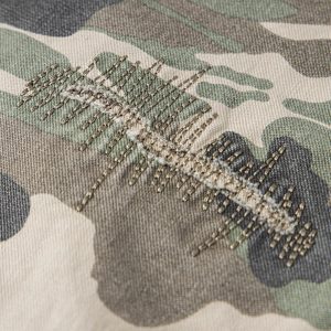 Concert Outfit Camouflage Badge Cargo Shorts