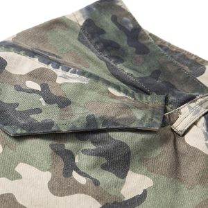 Concert Outfit Camouflage Badge Cargo Shorts