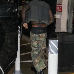 Concert Outfit Camouflage Buckle Waist Cropped Cargo Shorts