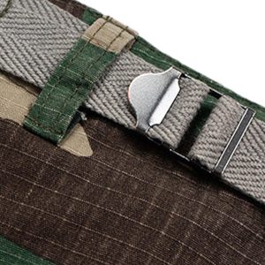 Concert Outfit Camouflage Buckle Waist Cropped Cargo Shorts