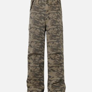Concert Outfit Camouflage Cargo Pants