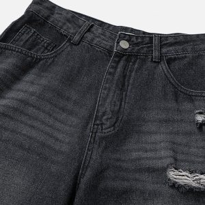 Concert Outfit Camouflage Distressed Jeans