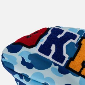 Concert Outfit Camouflage Double Cap Design Hoodie