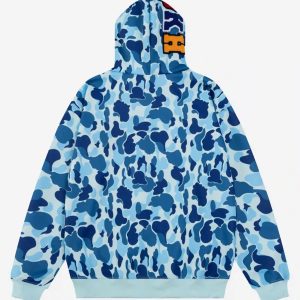 Concert Outfit Camouflage Double Cap Design Hoodie