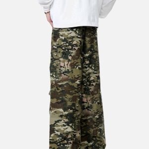Concert Outfit Camouflage Drawstring Cargo Pants