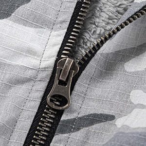 Concert Outfit Camouflage Fleece Hooded Jacket