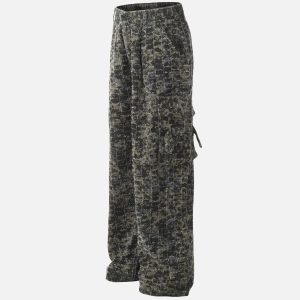 Concert Outfit Camouflage Loose Jeans