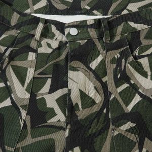 Concert Outfit Camouflage Multi-Pocket Cargo Pants