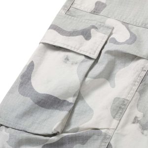 Concert Outfit Camouflage Multi-Pocket Cargo Shorts