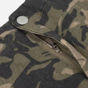 Concert Outfit Camouflage Multi-Pocket Work Pants