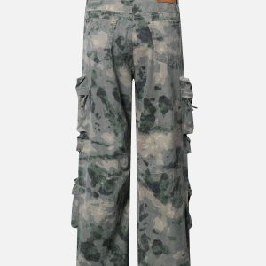 Concert Outfit Camouflage Multi-Pockets Cargo Pants