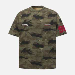Concert Outfit Camouflage NO.96 Print T-Shirt