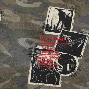 Concert Outfit Camouflage Patchwork Graphic T-Shirt