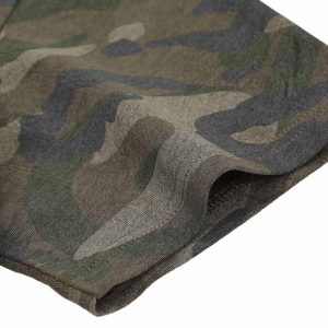 Concert Outfit Camouflage Patchwork Graphic T-Shirt