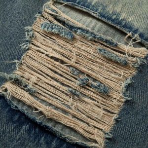 Concert Outfit Camouflage Patchwork Workwear Straight Jeans