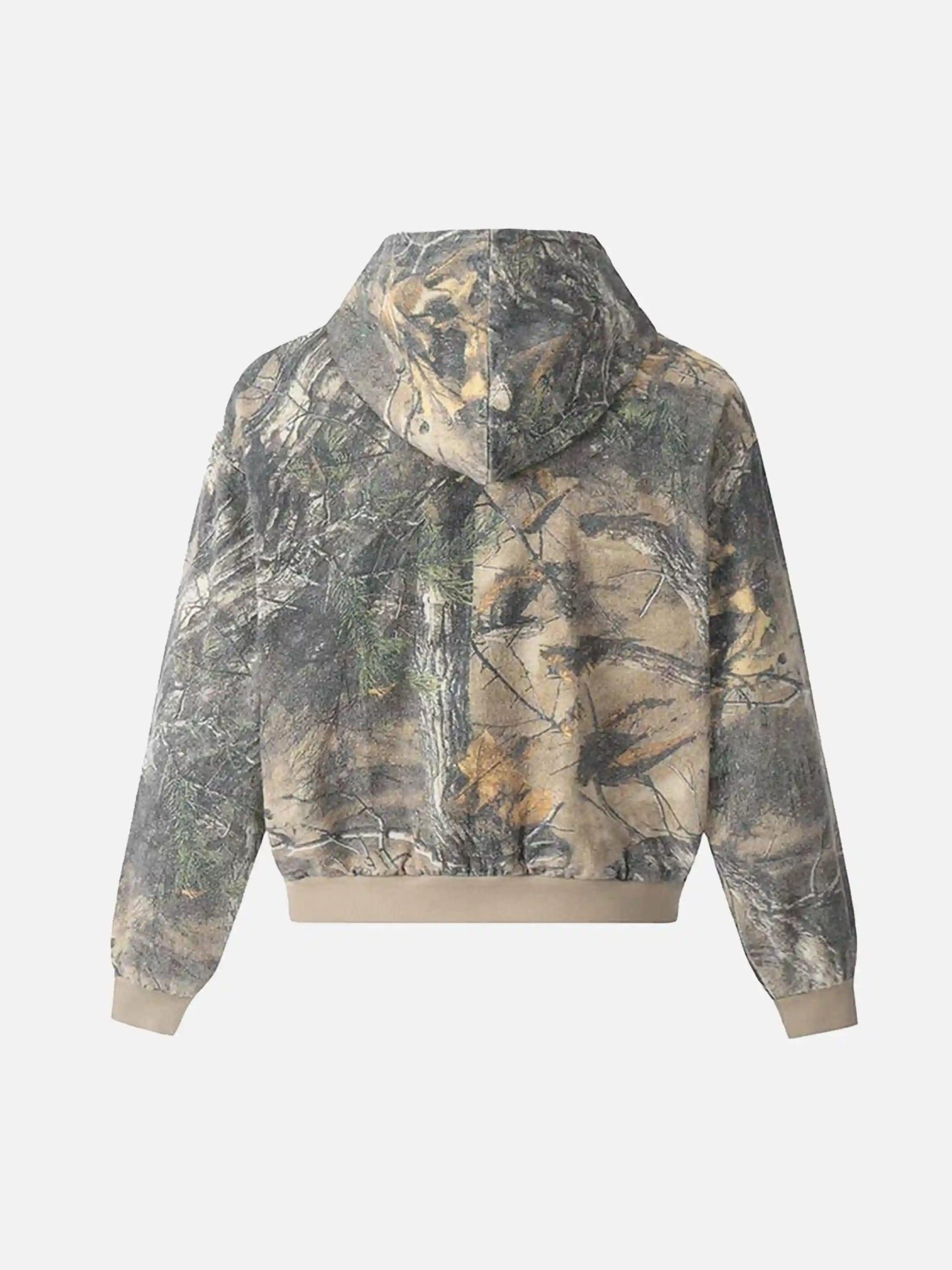 Concert Outfit Camouflage Print Zip-Up Hoodie Concert Outfit Camouflage Print Zip-Up Hoodie