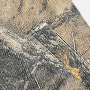 Concert Outfit Camouflage Print Zip-Up Hoodie