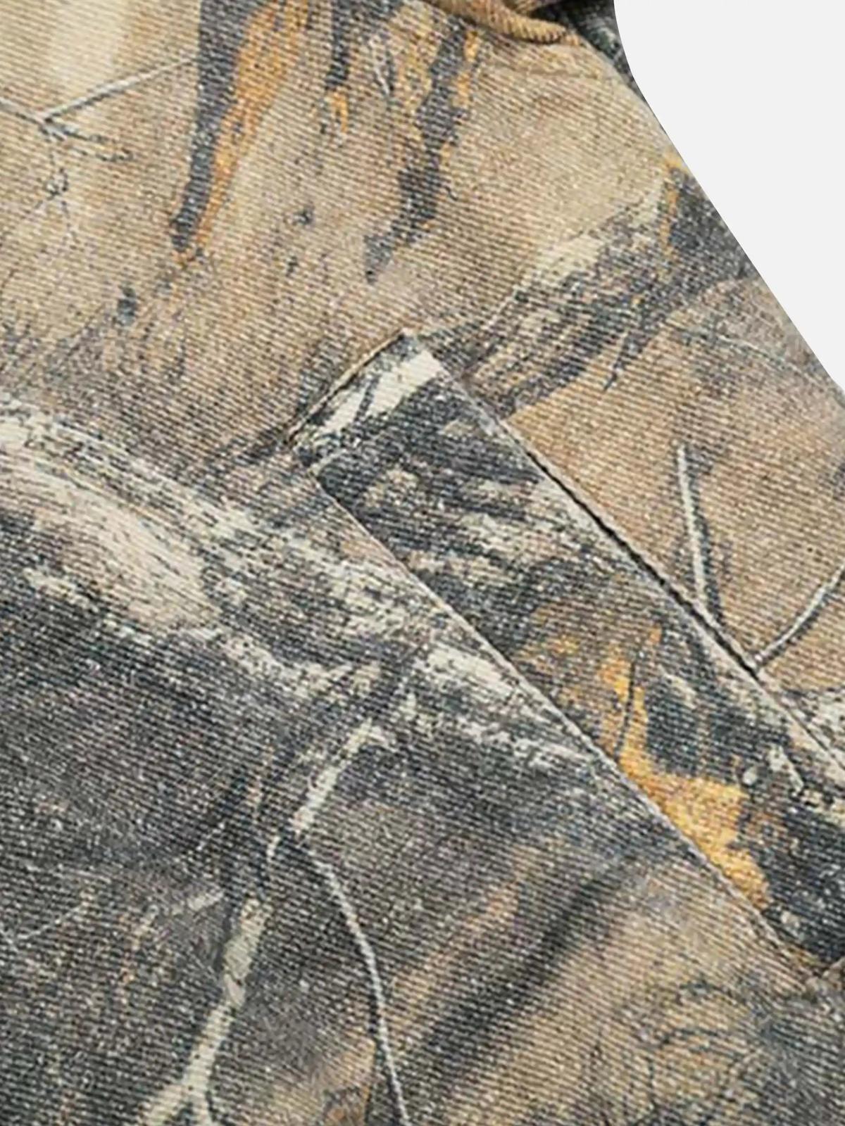 Concert Outfit Camouflage Print Zip-Up Hoodie Concert Outfit Camouflage Print Zip-Up Hoodie