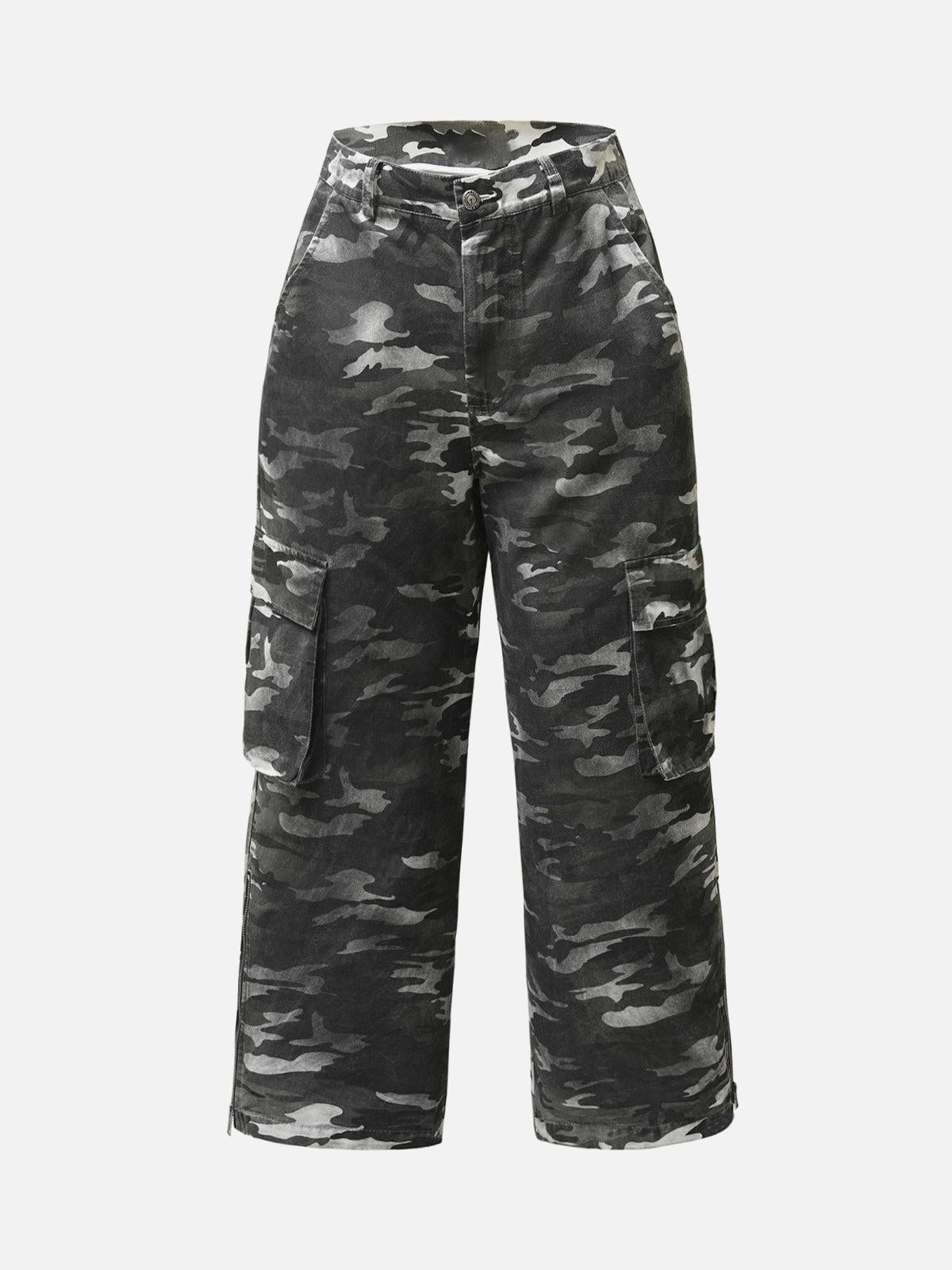 Concert Outfit Camouflage Retro Multi-Pocket Cargo Pants Concert Outfit Camouflage Retro Multi-Pocket Cargo Pants