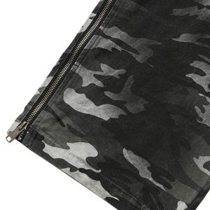 Concert Outfit Camouflage Retro Multi-Pocket Cargo Pants