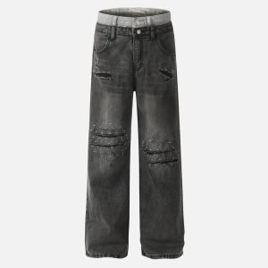 Concert Outfit Camouflage Sagging Jeans