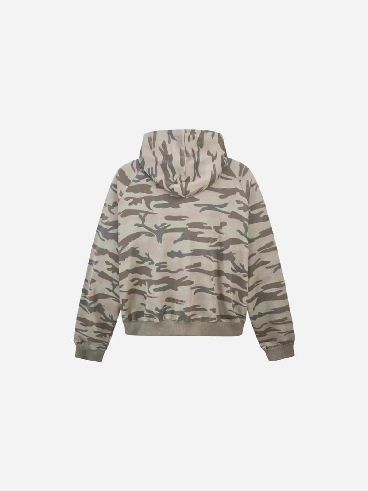 Concert Outfit Camouflage Sequin Letter Pattern Zipper Hoodie Concert Outfit Camouflage Sequin Letter Pattern Zipper Hoodie