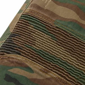 Concert Outfit Camouflage Structured Pleated Pants