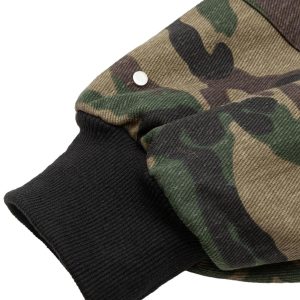 Concert Outfit Cargo Camouflage Multi Zipper Bomber Jacket