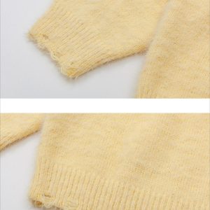 Concert Outfit Cartoon Cat Jacquard Sweater