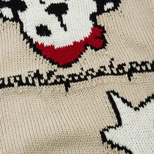 Concert Outfit Cartoon Pets Knitted Cardigan