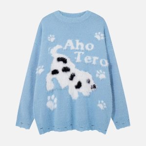 Concert Outfit Cartoon Spotted Puppy Sweater