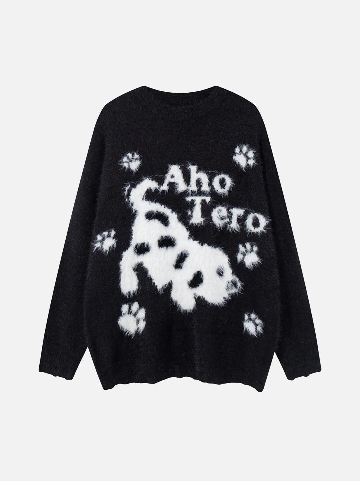 Concert Outfit Cartoon Spotted Puppy Sweater Concert Outfit Cartoon Spotted Puppy Sweater