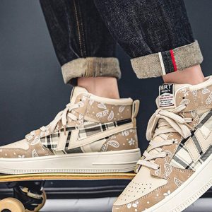 Concert Outfit Cashew Flower High Top Platform Sports Shoes