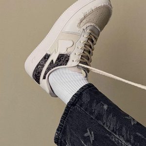 Concert Outfit Cashew Flower Patchwork Canvas Shoes